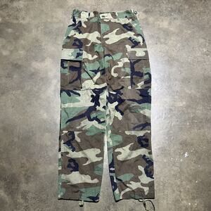 Vintage 80s US Army Camo Grunge Cargo Pants 30x32